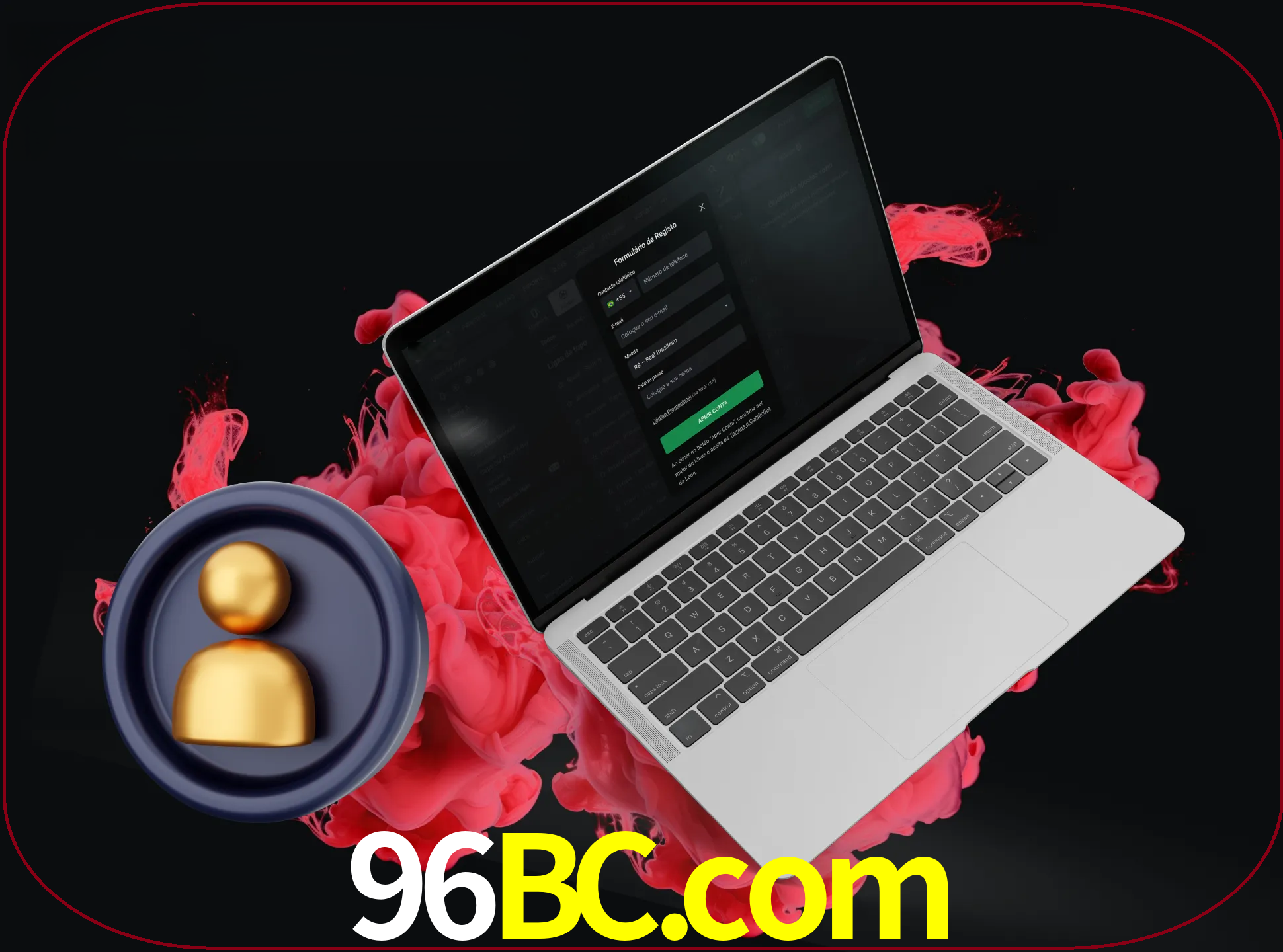 No cabeçalho do site 96bc, clique no botão que o levará a um formulário especial onde terá de introduzir as suas informações actuais.